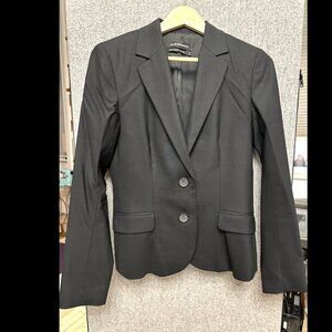 Club Monaco Black Single Breasted Wool Blazer